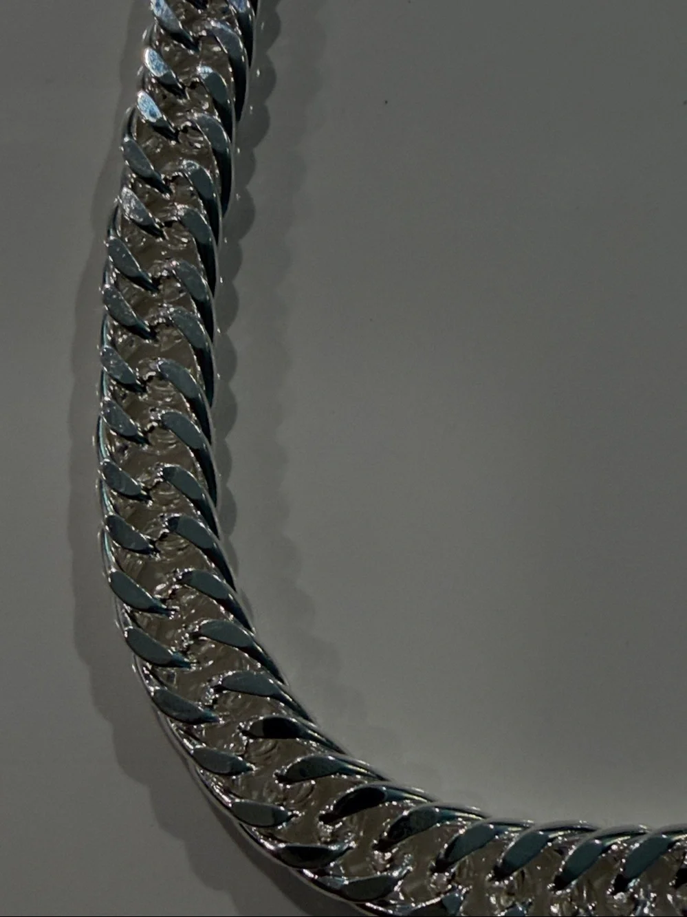 925 Sterling Silver 24” Chunky Link Chain Necklace Lobster Clasp